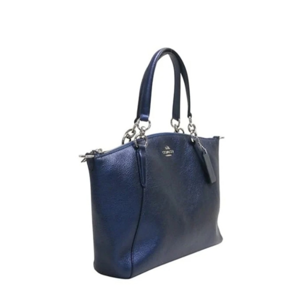 Coach Kelsey Satchel w/Crossbody Strap Midnight Blue 12.5x9x4.25 |NWOT - Picture 5 of 7